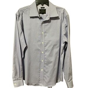 Jos A Bank Reserve Tailored Fit Long Sleeve Sportshirt Size L